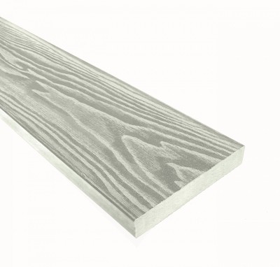 Террасная доска из ДПК Terrapol Смарт 3D Полнотелая без паза Дуб беленый