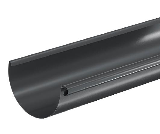 Водосток Aquasistem, система 125x90 - Водосточный желоб 3.00м RAL 7024 Тёмно-серый купить в Знаменске