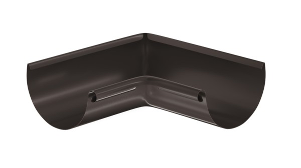 Водосток Aquasistem, система 125x90 - Угол желоба, внутренний 90° RR 32 Тёмно-Коричневый купить в Знаменске