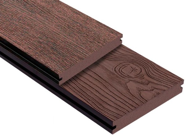 Террасная доска ДПК Outdoor 3D полнотелая STORM/OCEAN BROWN коричневая микс купить в Знаменске