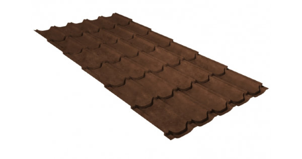 Металлочерепица квинта плюс 0,45 Safari Twincolor Brown купить в Знаменске