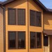 Фиброцементный сайдинг Latonit Красное дерево (RAL 8001/8008) купить в Знаменске