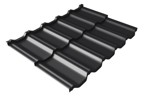 Металлочерепица модульная Квинта Uno Grand Line c 3D резом 0,5 Rooftop Matte RAL 9005 черный купить в Знаменске