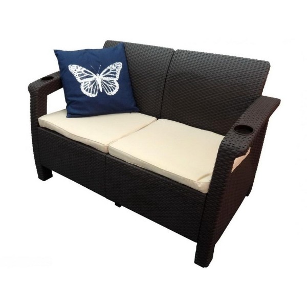 Двухместный диван Yalta Sofa Seаt венге купить в Знаменске
