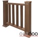 Ограждение из ДПК Outdoor Классик 3D STORM коричневый микс купить в Знаменске