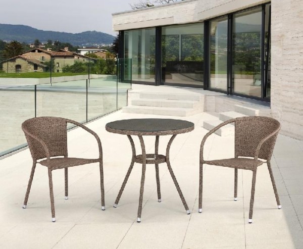 Комплект плетеной мебели AFINA из иск. ротанга T282ANT/Y137C-W56 Light Brown 2Pcs купить в Знаменске