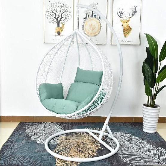 Кресло Подвесное из искусственного ротанга AFM-168A-L White/Green купить в Знаменске