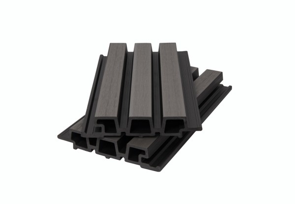Фасадная панель брусковая двухцветная co-extrusion, grey dark купить в Знаменске