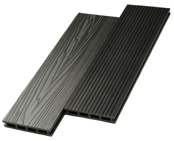 Террасная доска ДПК NanoWood двусторонняя New 3D тиснение + вельвет Графит купить в Знаменске