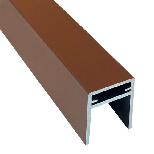 П-профиль Алюминиевый EasyDecking 35x25 Коричневый купить в Знаменске