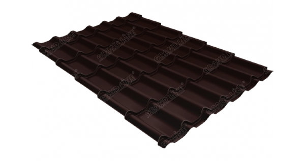 Металлочерепица классик GL 0,5 Quarzit RAL 8017 шоколад Metallic купить в Знаменске